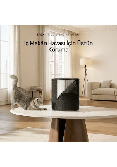 Air Purifier 530as Pet Pre Filter  Evcil Hayvan Yedek Ön Filtresi Siyah