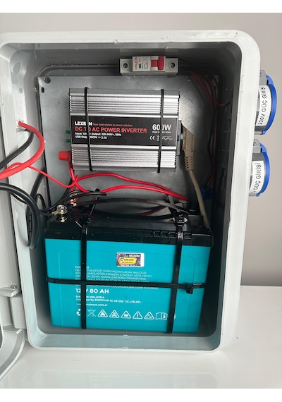 Güneş Enerji Paketi Mini Buzdolabı Laptop Telefon Şarj Aydınlatma