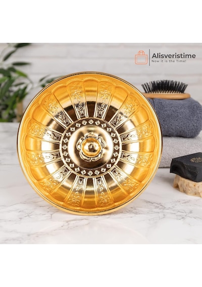 Alisveristime Sac Metal Dekoratif Banyo Kasesi Altın Sarısı Diğer