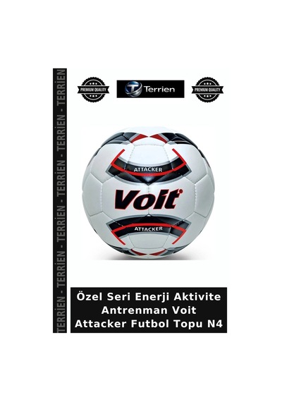 Özel Seri Enerji Aktivite Antrenman Voit Attacker Futbol Topu N4 Çok Renkli