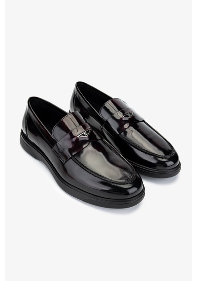 Valmenti Erkek Hakiki Deri Bordo Loafer Ayakkabı 987 209 Erk Ayk Y25 Bordo Acma Bordo