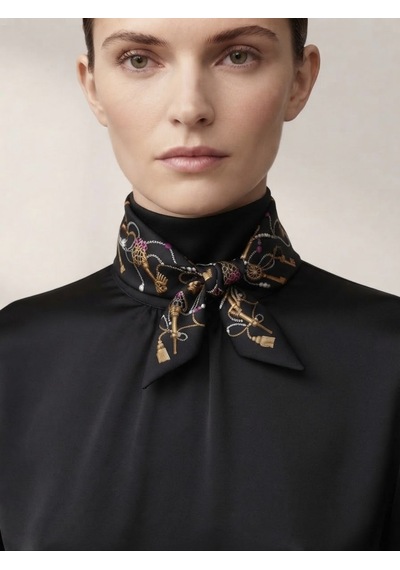Celikchi Kadın Anahtar Model Siyah Renk Fular