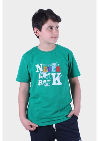 Fyk Kids Erkek Çocuk Alt-üst Kapri-tişört Takım Yeşil