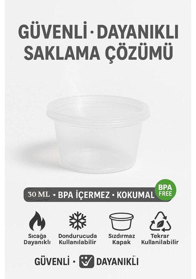 50'li Pkt 30 Ml Şeffaf Sosluk Diğer