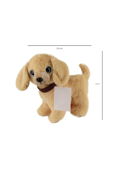 Sesli Peluş Köpek - 2309033 - Açık Kahverengi Çok Renkli