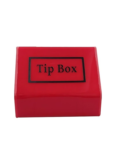 Tipbox - Bahşiş Kutusu Kırmızı - 15x10xh12cm