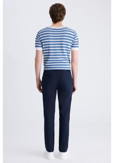 Twn Slim Fit Lacivert Düz Pamuklu Jogger Pantolon 4ec03s2263452 101