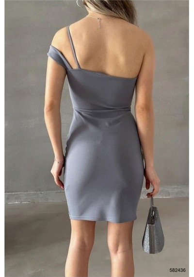 Store Kadın Elbise Kumaş Abiye Şık Krep Zümrüt - 935897117 Zümrüt