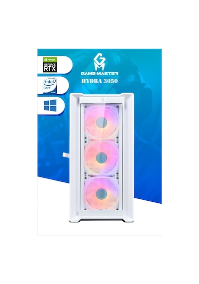 Game Master Hydra3050 i5-12400F 16 GB 512 GB RTX3050 Free Dos Masaüstü Oyuncu Bilgisayarı