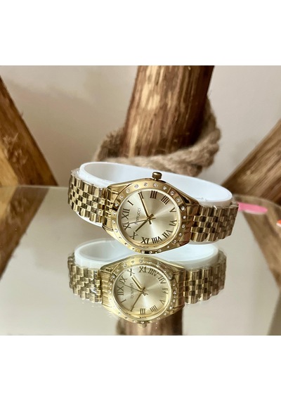 Ferrucci Taşlı Şık Gold Rek Yeni Sezon Çelik Kadın Kol Saati