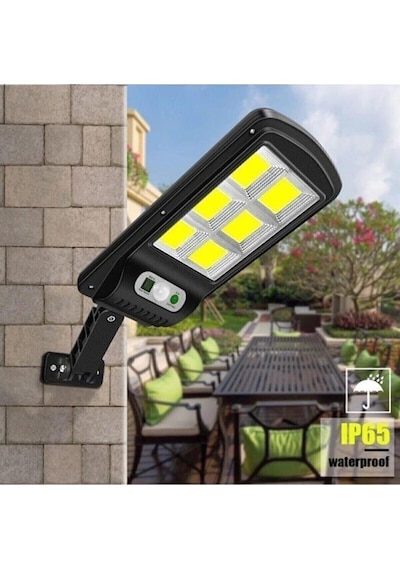 Solar Güneş Enerjili Led Bahçe Aydınlatması 3 Modlu Hareket Sensörlü Duvar Lambası 122solarled Çok Renkli