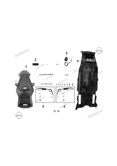 Mondial Rx1 Enduro Arka Çamurluk Kuyruk (503247348)