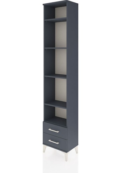 Arges Dolap 5 Raflı 2 Çekmeceli 44x30x221 Antrasit-antrasit Antrasit