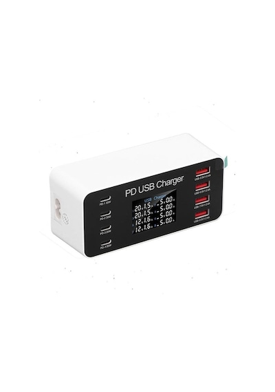 Pm-26056 8 Port Usb+pd Şarj İstasyonu 4 Usb+ 4 Pd Diğer