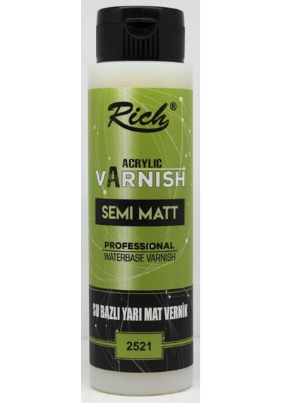 Yarı Mat Vernik Su Bazlı 500 Cc
