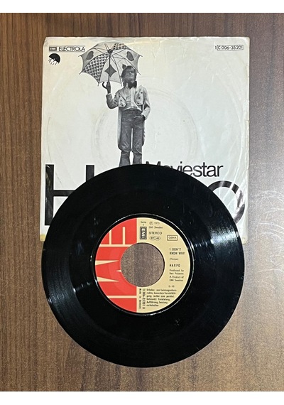 Harpo - Moviestar / I Don't Know Why , 7'' Single