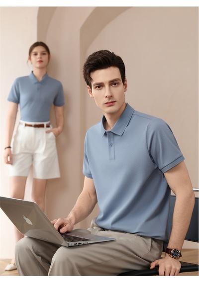 New Performance Premium Polo T-shirt 58.1% Pamuk 37.7% Polyester 4.2% Spandex Mavi