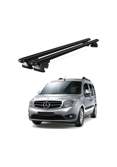 Venüs Mercedes-benz Citan 2012-2021 Uyumlu Siyah Ara Atkı Port Bagaj Tavan Barı