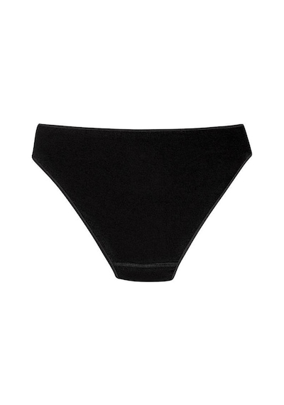 12 Adet Yıldız Bayan Bambu İz Yapmaz Bikini Külot Siyah 3961 001