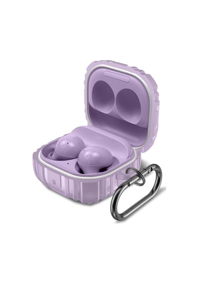 Samsung Galaxy Buds 2 Pro İle Uyumlu Kulaklık Kılıf Darbeye Dayanıklı Fundamental Sert Koruyucu Toz Ve Kirden Koruyan Galaxy Buds 2 Pro İle Uyumlu Kılıf Lila
