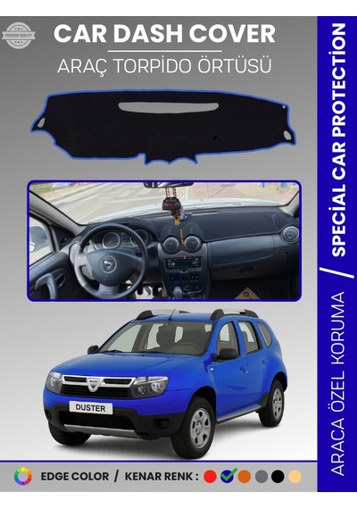 Dacıa Duster 2009-2013 Torpido Örtüsü Ön Göğüs Koruma Torpido Koruma Çatlamayı Engeller Tam Uyum - 591 Stiloto