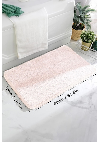 Brillahome Kaymaz Taban, Tekli Post Peluş Banyo Paspası, Kaymaz Taban 50 80 Cm 001