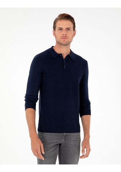 Pierre Cardin Erkek Lacivert Kazak /triko 50300521-vr033 Lacivert