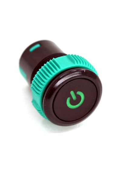 19mm 12v 20a Power Logolu Yeşil Işıklı Buton Elektrik Anahtarı