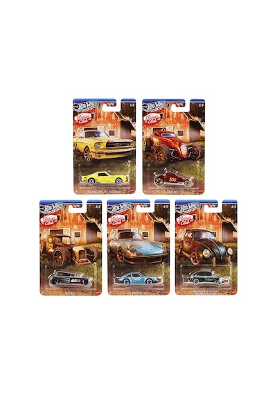 Hot Wheels Silver Series Vintage Club 1968 5'li Set Hrt81 Çok Renkli