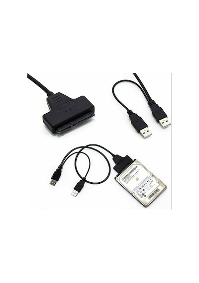 Concord C-585 Usb 2.0 - Sata 2.5 / 3.5 Hdd Ssd Sürücü Okuyucu Harici Sabit Disk İçin Kablo Adaptör 28 CM