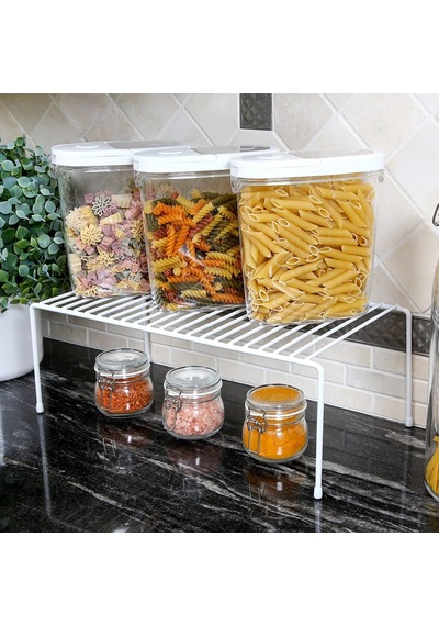 Tel Organizer Dolap Depolama Rafı 22x40cm Beyaz 2 Genel