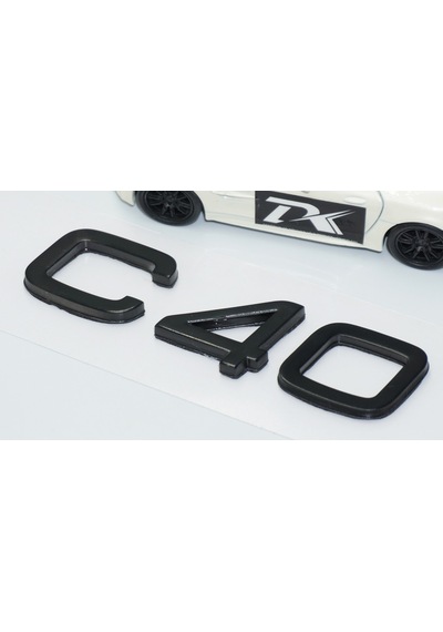 Dk Tuning C40 Siyah Abs 3m 3d Bagaj Yazı Logo Volvo İle Uyumlu