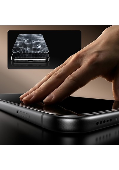 İphone 16 Pro Max Uyumlu Benks Omniwarrior Privacy Cam Ekran Koruyucu Uygulama Aparatlı Siyah