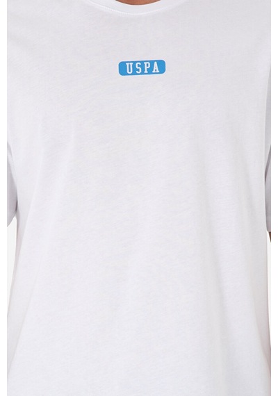 U.S. Polo Assn. Erkek Oversize Fit Bisiklet Yaka Tişört 50289280-vr024 Beyaz