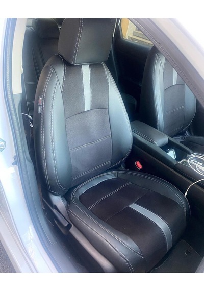 Honda Fc5 Arka Sırt 2+1 Arka Sırt Kolcaklı Model Siyah Taytüyü Siyah Deri Karışımı Gri Şerit Gri İp