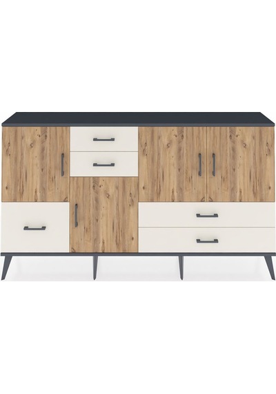 Arges Konsol 4 Raflı 5 Çekmeceli 4 Kapaklı 176x30x99 Antrasit-çam/aytaşı Atlas Çam/aytası - Antrasıt Arges Konsol 4 Raflı 5 Çekmeceli 4 Kapaklı 176x30x99 Antrasit-çam/aytaşı Atlas Çam/aytası - Antrasıt