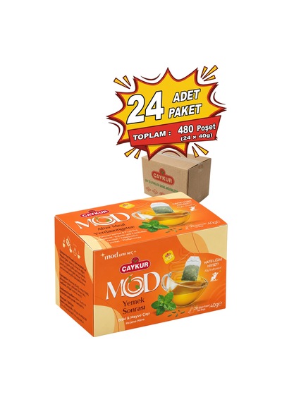 Mod Yemek Sonrası Bardak Poşet Çay 2x20 40gr. Yirmidörtlü Paket