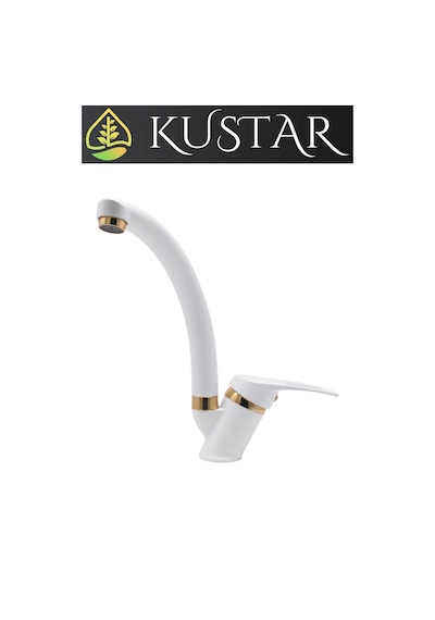 Kustar Sema Gold Beyaz Mutfak Evye Bataryası