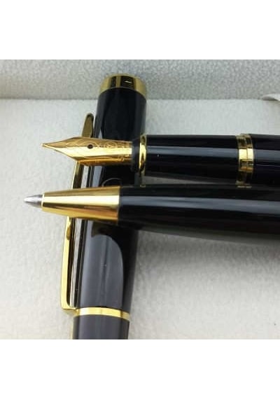 Scrikss 38 Siyah Gold Dolma&Tükenmez Kalem Seti