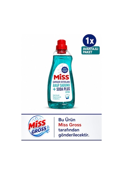 Miss Çamaşır Deterjanı Arap Sabunu Etkili 1500 Ml X1adet