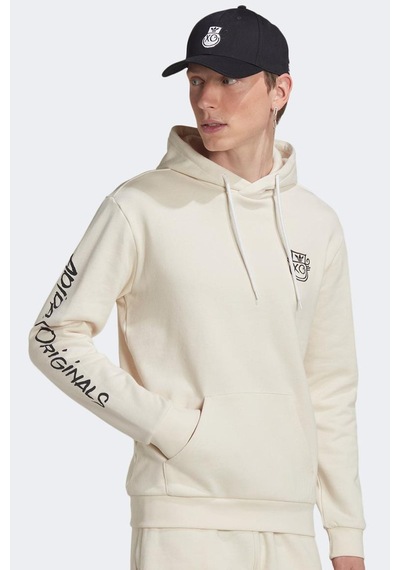 Adidas X André Saraiva Hoodie Erkek Kapüşonlu Sweatshirt Krem Krem