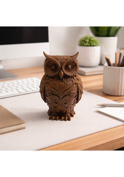 Baykuş Tasarımlı Kalemlik 3d Tasarımlı Kalemlik, Hediyelik Baykuş Kalemlik Diğer