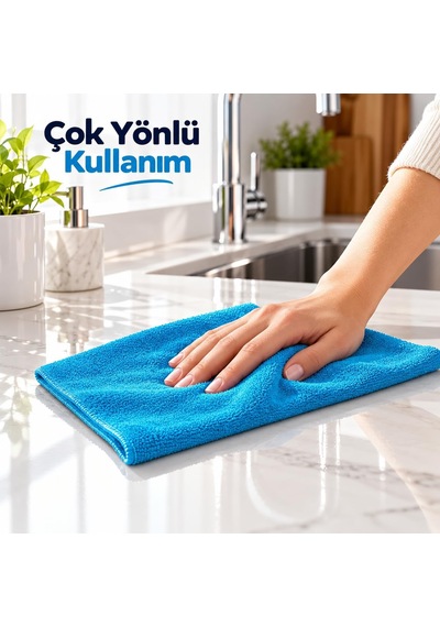 Mikrofiber Bez Oto Havlu Ve Yer Kurulama Bezi, 50x60 Cm Süper Emici, İz Bırakmayan Temizlik Bezi Belirtilmemis