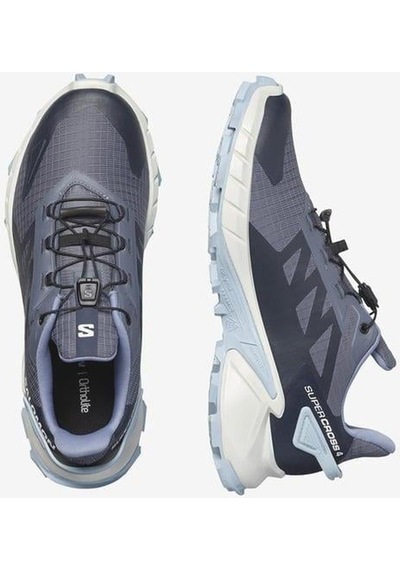 Salomon Supercross 4 W L474617 Kadın Outdoor Ayakkabı - Mavi Mavi