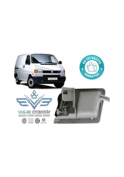 Vw Transporter T4 1991-2003 Sol Iç Kapı Çekme Kolu Gri 701837019A