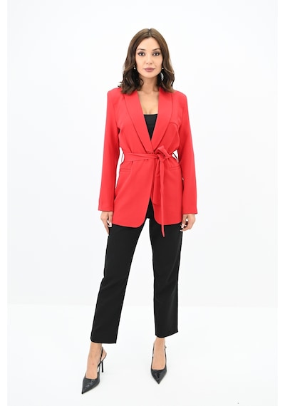 Kadın Kuşaklı Blazer Ceket 9004-1-24 001