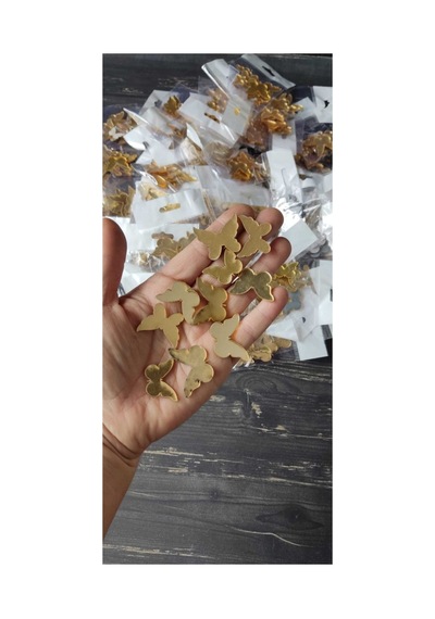 Gold Kelebek Mini Boy 2-3 Cm 10 Adet