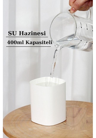 Zhltools Humidifier 400 Ml Ulrasonik Hava Nemlendirici Buhar Makinesi Ve Aroma Difüzörü H2o