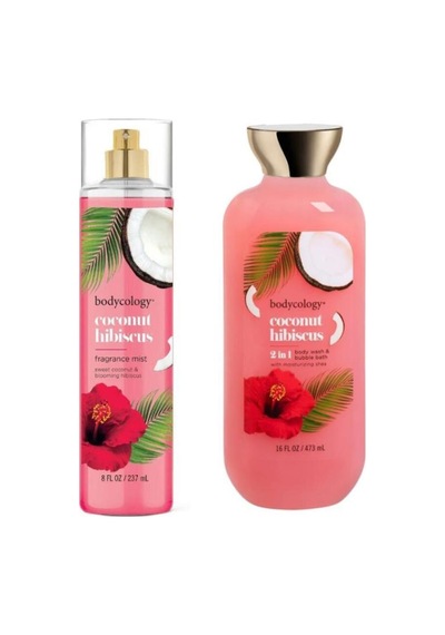 Bodycology Coconut Hibiscus Hindistan Cevizli Hibiskus Kadın Vücut Spreyi + Duş Jeli Hibiscus - Hindistan Cevizi