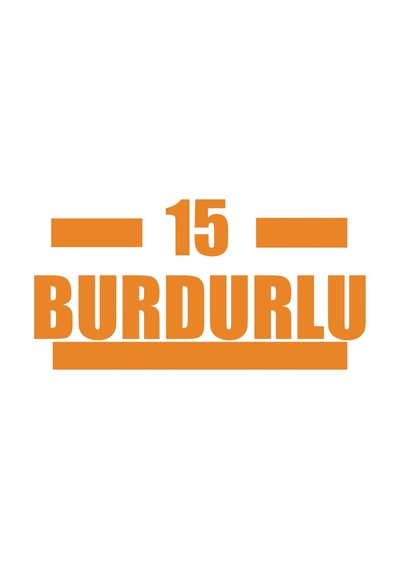 15 Burdurlu Araba Sticker 17x17 Cm Turuncu